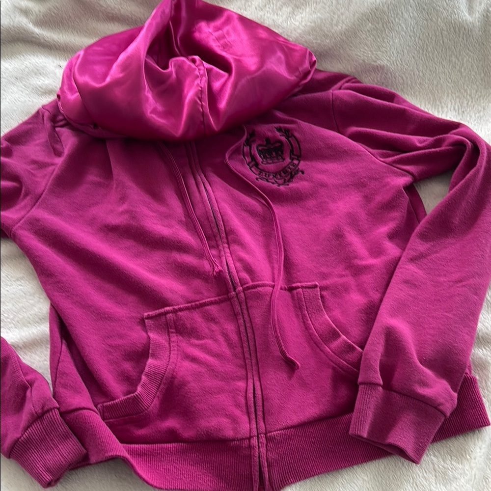 Luxirie silk lined hoodie size L